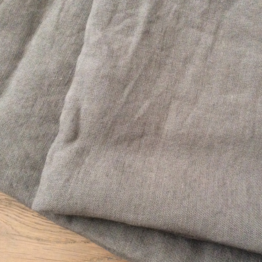 Standard 100% Washed Linen Solid Pillowcase Set Dark Gray - Casaluna - Picture 5 of 9